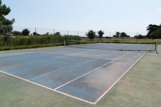 Construction d'un terrain de tennis en béton poreux à Nice