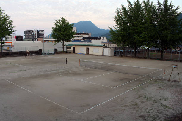Construction d'un terrain de tennis en béton poreux à Nice