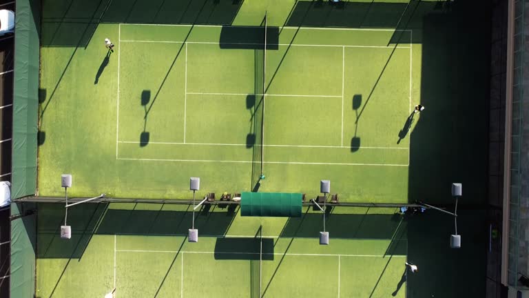 Construction d'un court de tennis à Cannes