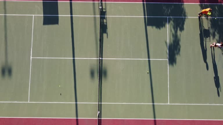 Construction d'un court de tennis en béton poreux à Cannes