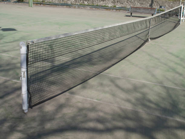 Construction d'un court de tennis en béton poreux en Aix-en-Provence