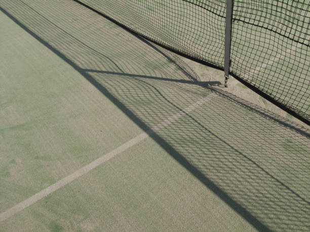 Construction d'un court de tennis en béton poreux en Aix-en-Provence