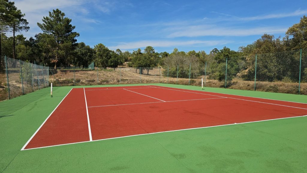 Construction court de tennis Saint-Tropez