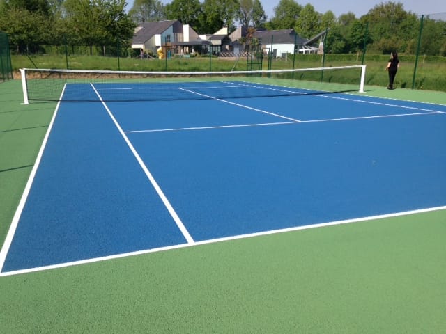 Construction court de tennis en béton poreux Nice