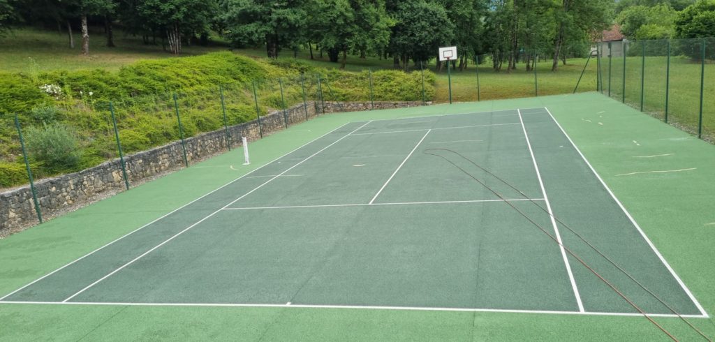Construction court de tennis Saint-Tropez