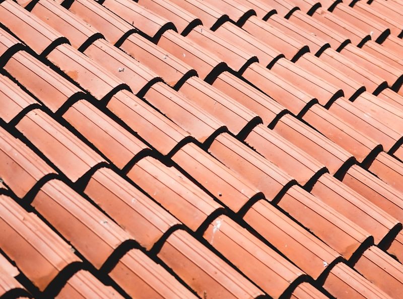 brown roof tiles